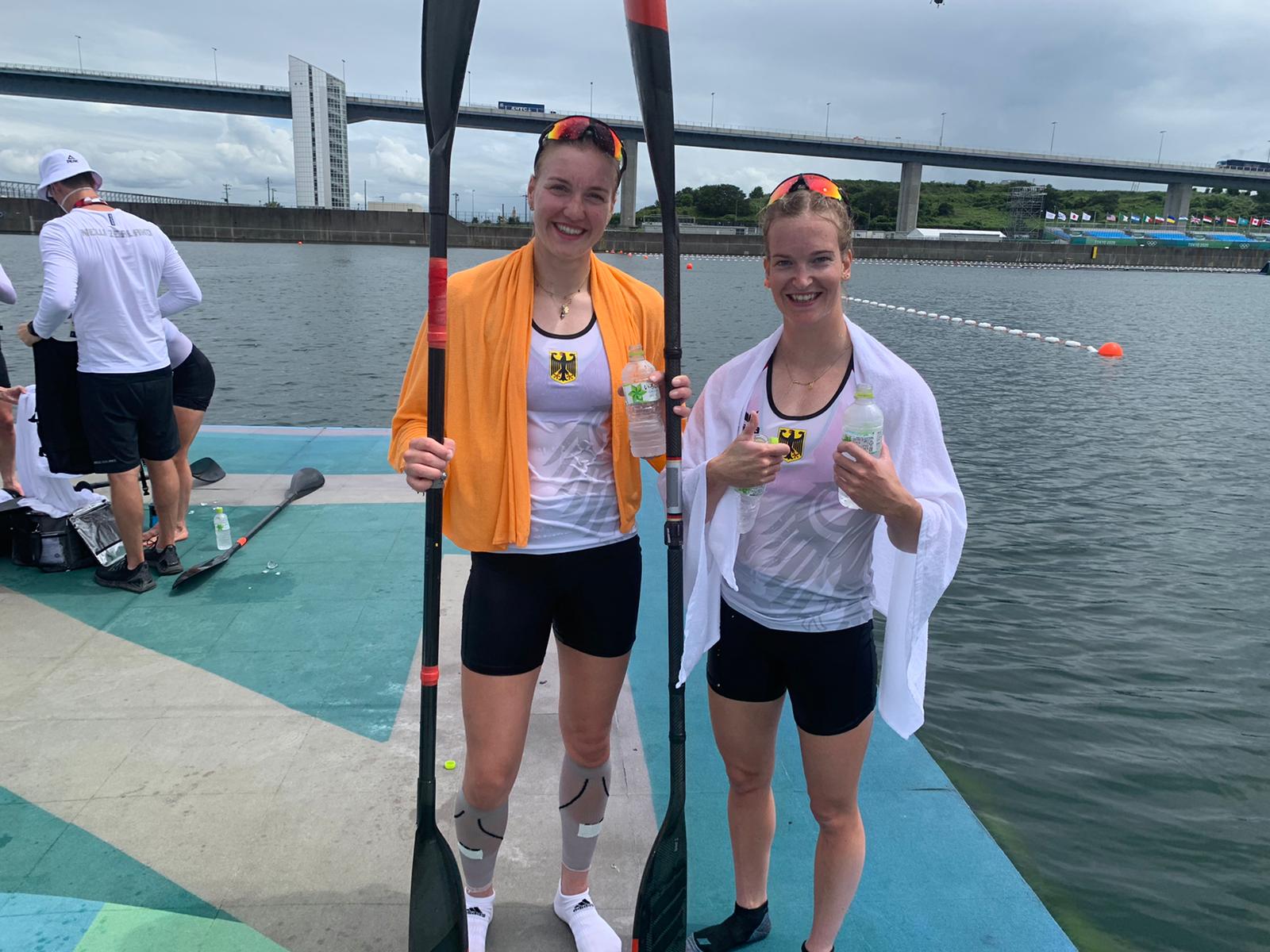 Sarah Brüßler steht im olympischen Halbfinale Rheinbrüder